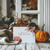 秋・イン・ラブ | 秋の開花結婚ズクレスト 招待状