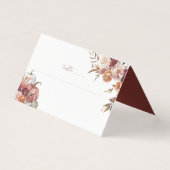 秋・イン・ラブ | 秋開花結婚座席表 名刺 (正面)