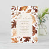 秋・イン・ラブ | 赤ちゃんシャワー 招待状 (スタンド正面)