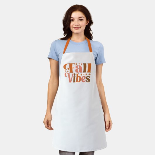 秋 エプロン (着用した状態)