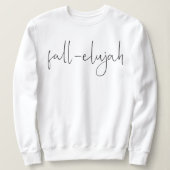 秋 – エルジャトレンディーミニマル秋 – ハレルヤ スウェットシャツ (デザイン正面)