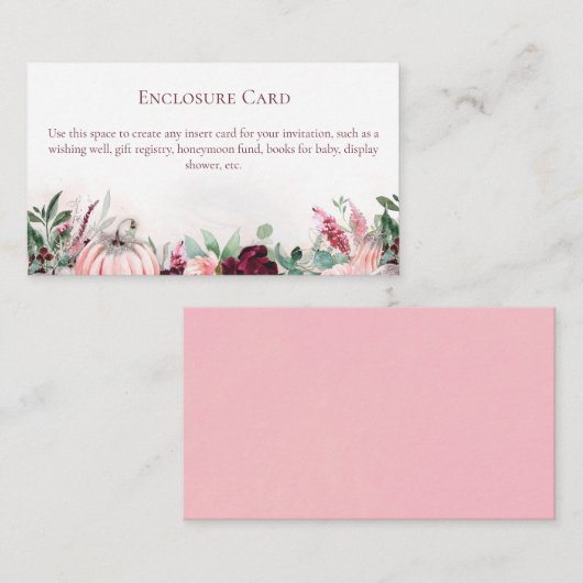 秋 エンクロージャーカード (正面/裏面)