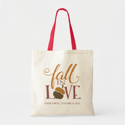 秋 |オータムアコーン結婚式の引き出物 トートバッグ (正面)