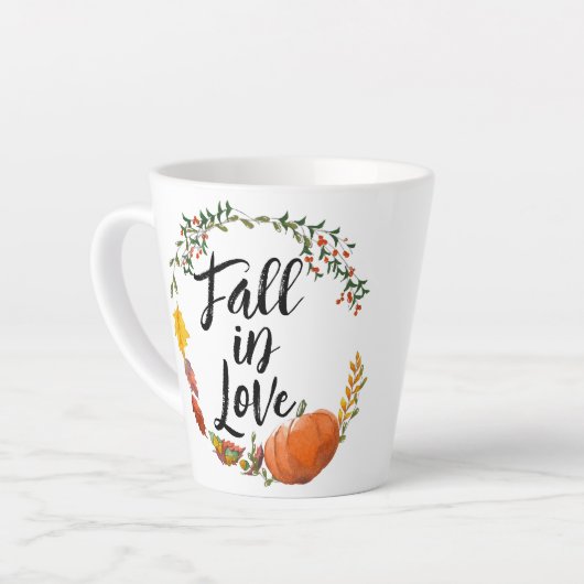 秋 カフェラテマグ (左アングル)