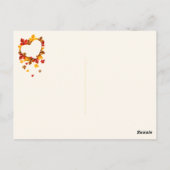 秋/カラフル秋の景色 ポストカード (裏面)