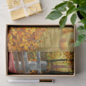 秋/カラフル秋風景の切り離し 薄葉紙 (ギフト)