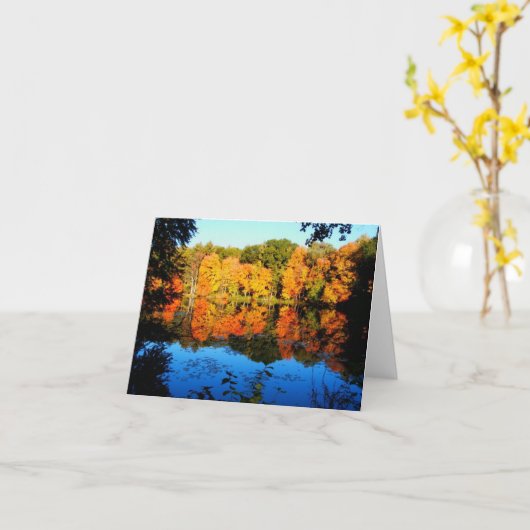 秋 カード (黄色い花)