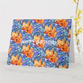 秋 カード (黄色い花)