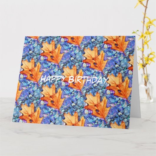 秋 カード (黄色い花)