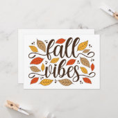 秋 カード (正面/裏面インサイチュ)