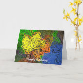 秋 カード (黄色い花)