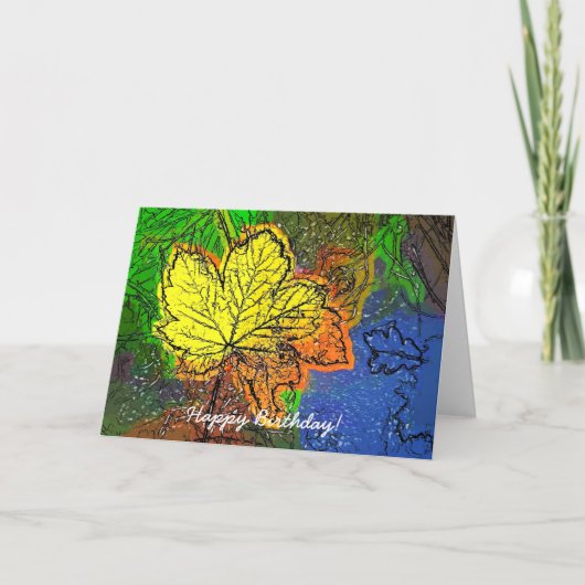 秋 カード (正面)