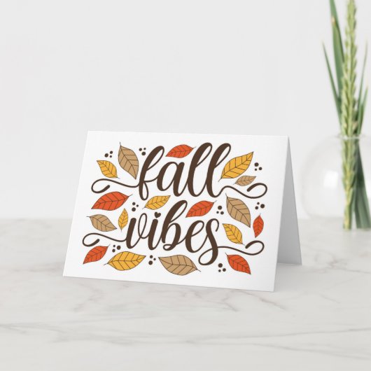 秋 カード (正面)