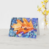 秋 カード (黄色い花)