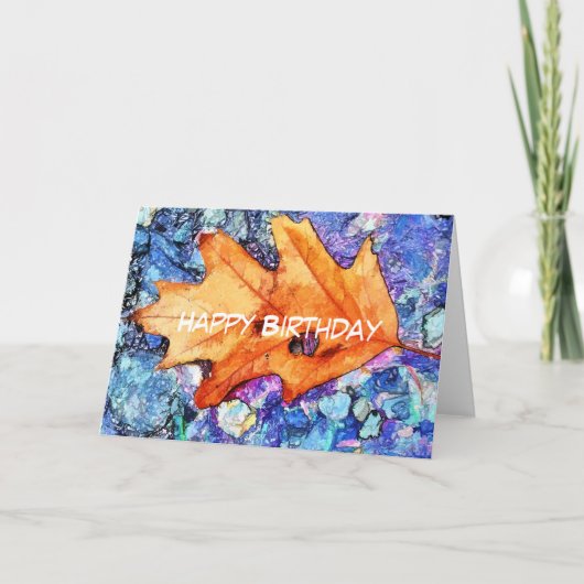 秋 カード (正面)