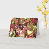 秋 カード (黄色い花)