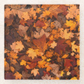 秋 ガラスコースター (正面)