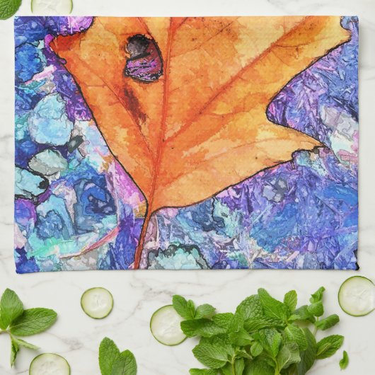 秋 キッチンタオル (折り畳み)