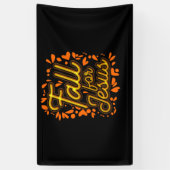 秋,キリスト教葉信仰を決して 横断幕 (縦)