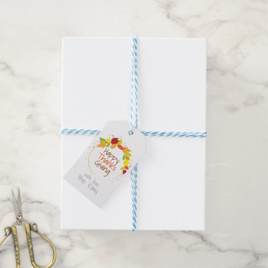 秋 ギフトタグ (より糸付き)