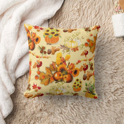 秋 クッション (ブランケット)