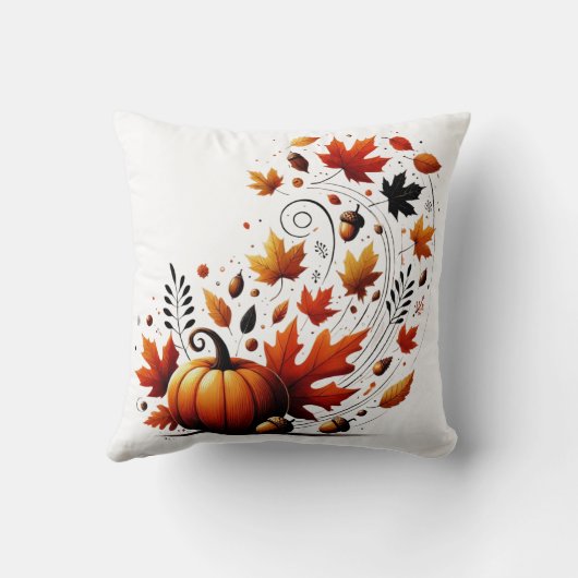 秋 クッション (裏面)