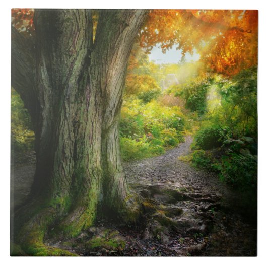 秋 – グラニーズハウスへの道 タイル (正面)