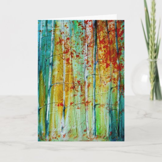 秋 - グリーティングカード (正面)