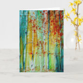 秋 - グリーティング カード (黄色い花)