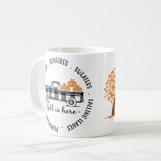 秋 コーヒーマグカップ (正面左)