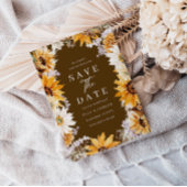 秋&サマーサンシャインサンフラワー結婚ズ セーブザデート