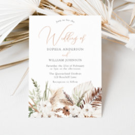 秋&サマーボヘミアンフローラ結婚式招待状 招待状
