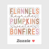 秋 シール (シート)