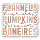 秋 シール (正面)