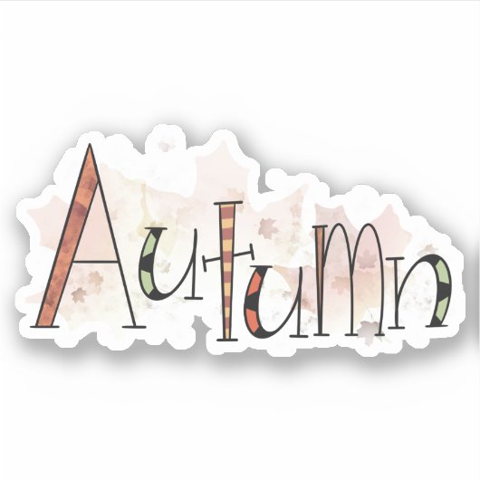 秋 シール (正面)