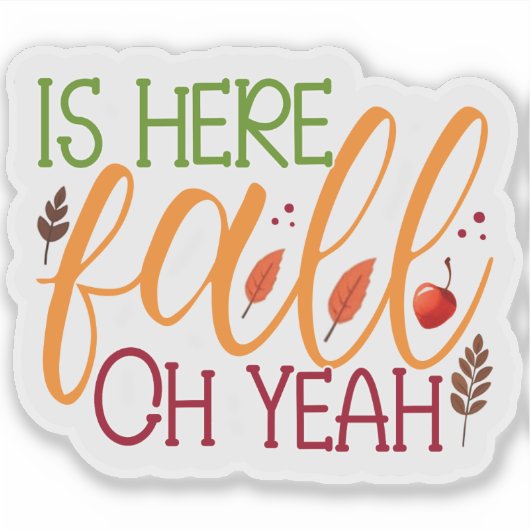 秋 シール (正面)