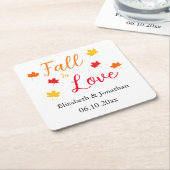 秋 スクエアペーパーコースター (アングル)