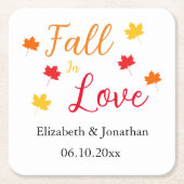 秋 スクエアペーパーコースター (正面)