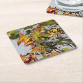 秋 スクエアペーパーコースター (アングル)