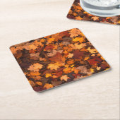 秋 スクエアペーパーコースター (アングル)