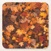 秋 スクエアペーパーコースター (正面)