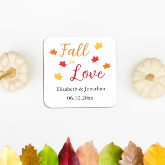 秋 スクエアペーパーコースター