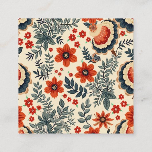 秋 スクエア名刺 (裏面)