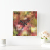 秋 スクエア壁時計 (ホーム)