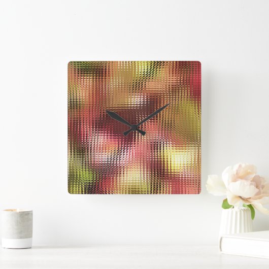 秋 スクエア壁時計 (ホーム)