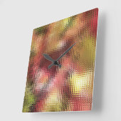 秋 スクエア壁時計 (傾斜)