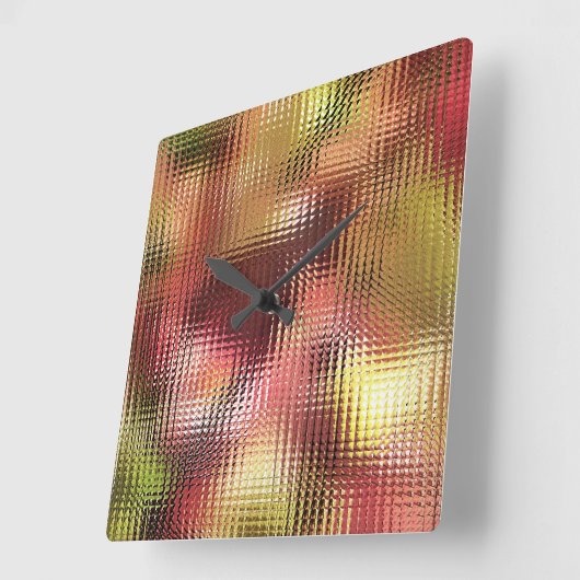 秋 スクエア壁時計 (傾斜)