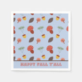 秋 スタンダードカクテルナプキン (正面)