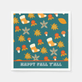 秋 スタンダードカクテルナプキン (正面)