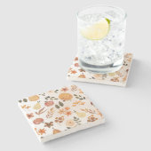 秋 ストーンコースター (横)